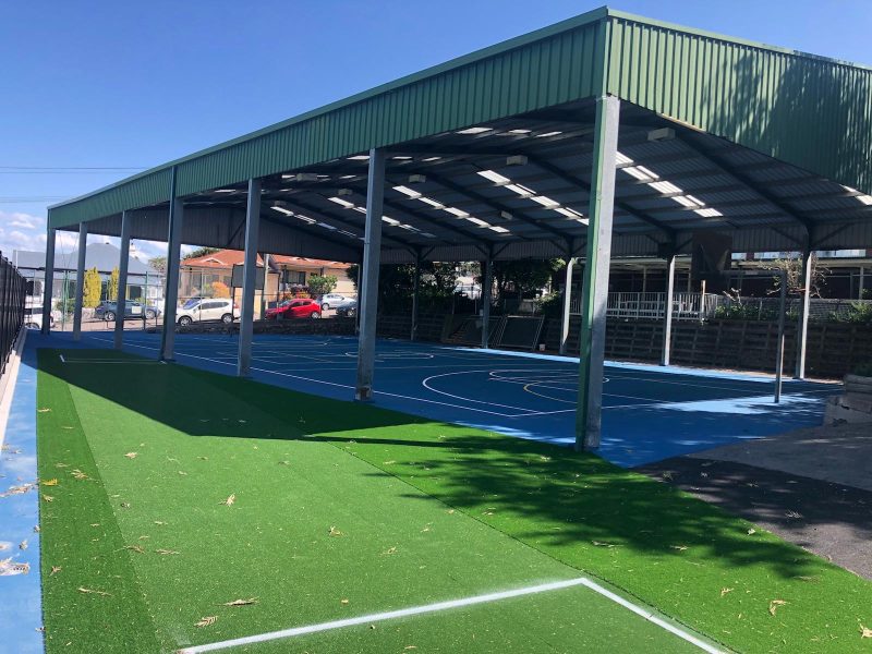 New Sports Area in Lambton Public School by Preston - Commercial Builders